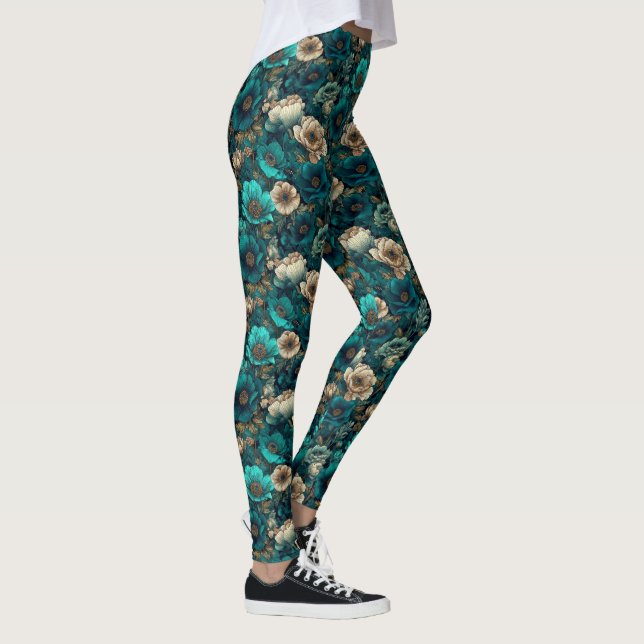 Legging Anêmonas Flor Anêmonas Correndo Presentes Brilhant (Direita)