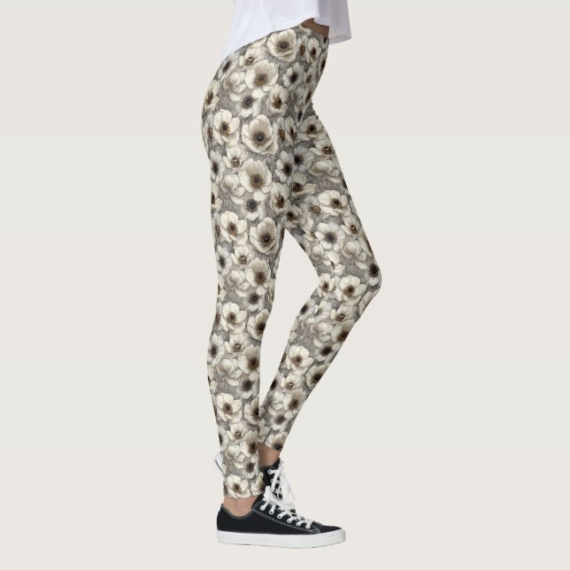 Legging Anêmonas Flor Fitness Moda Anêmonas Flor (Direita)