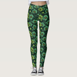 Legging Anêmonas Flor Roupas de Ginásio Anêmonas Destaque 