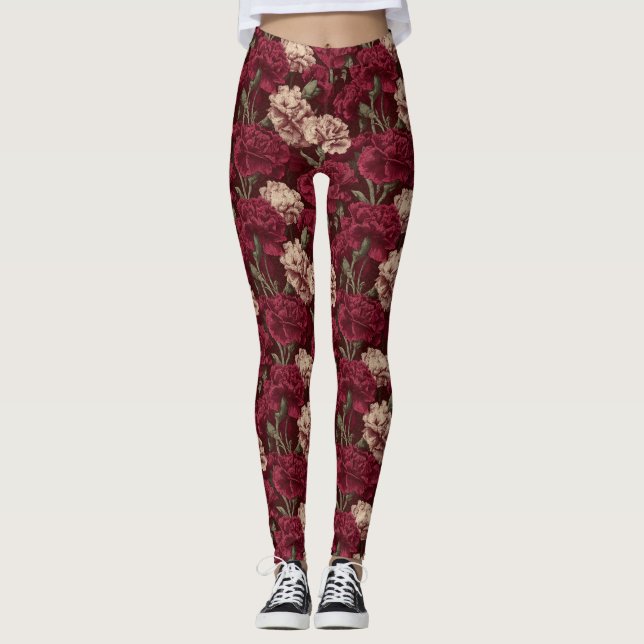 Legging Anêmonas Negras Brilham Yoga (Frente)
