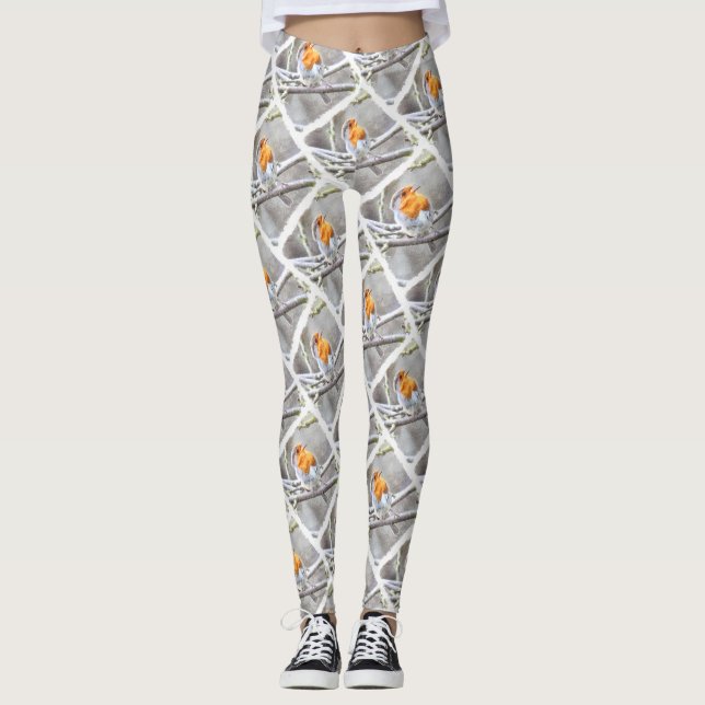 Legging Angelic Robin Watercolor (Frente)