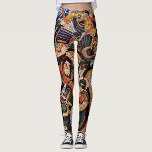 Legging Animais da execução do samurai