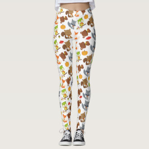 Legging Animais Da Floresta, Animais Da Floresta, Animais