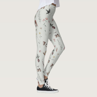 Legging Animais da Floresta, Frutas da Floresta, Flores no