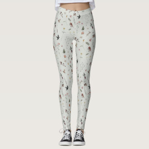 Legging Animais da Floresta, Frutas da Floresta, Flores no