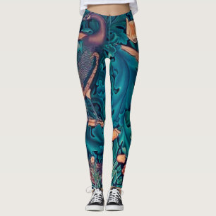 Legging Animais na Floresta, William Morris