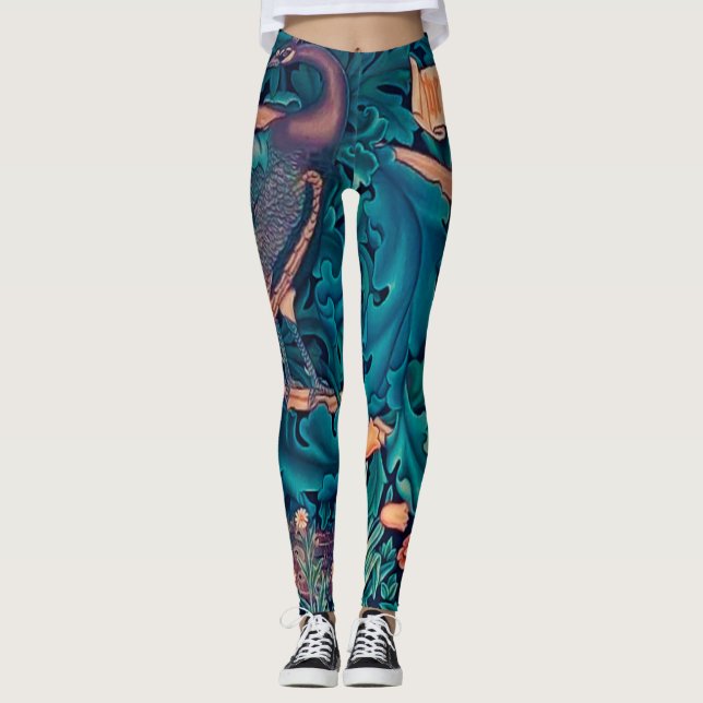 Legging Animais na Floresta, William Morris (Frente)