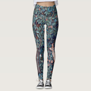 Legging Animais na Floresta, William Morris