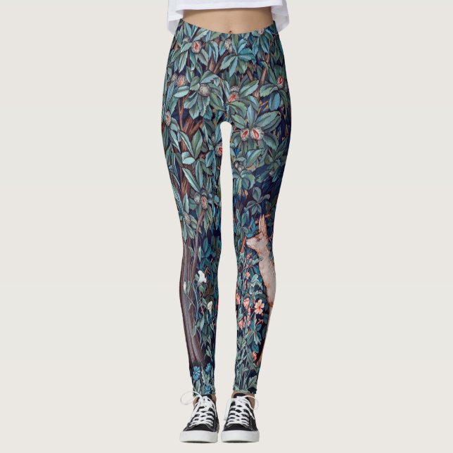 Legging Animais na Floresta, William Morris (Frente)