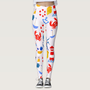 Legging Animais Rebeldes do Oceano Azul