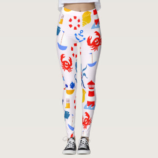 Legging Animais Rebeldes do Oceano Azul