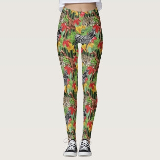 Legging Animais Selvagens De África