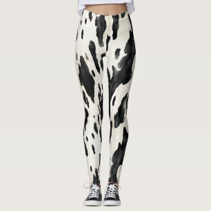 Legging Animal de Fazenda Ocidental Vaca