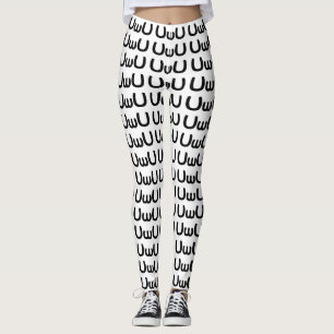 Legging Anime Feliz Da UwU Face Emoticon