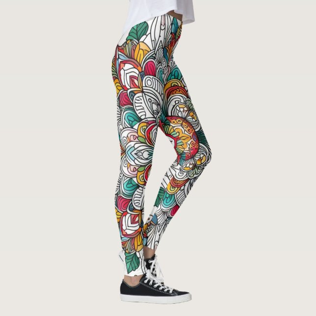 Legging anjos de natal multicoloridos (Direita)
