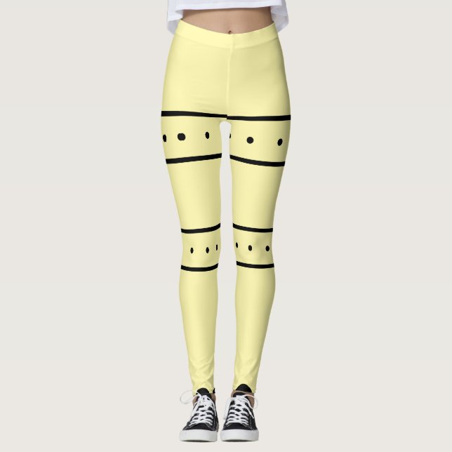 Legging Ankle Leggings-Lemon Amarelo (Frente)
