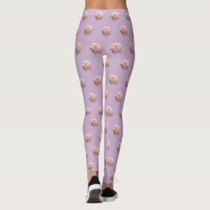 Legging Ano de Porco Engraçado 3D Aniversário escolha le