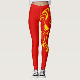 Legging Ano Novo Lunar Chinês do Cobra 2025 4723 Madeira