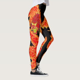 Legging Ano Novo Lunar Chinês do Dragão