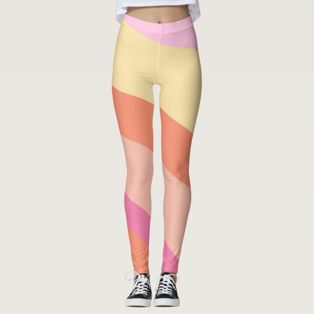Legging Anos setenta de faixas retrorreflectoras do Groovy (Frente)