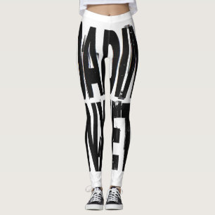 Legging ANSIEDADE DE CARREGAMENTO Tipografia Brutalista