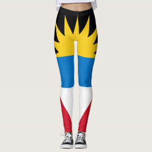 Legging Antígua Flag Antiguan Barbudan Caribe Carnaval