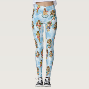 Legging antiguidade das nuvens de anjo