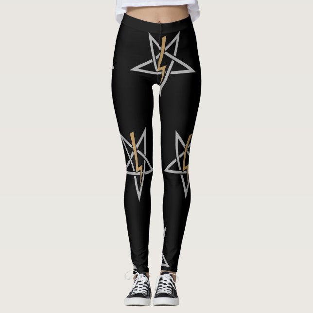 Legging Anton LaVey Sigil {Dourado} (Frente)