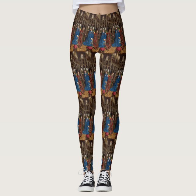 Legging Anunciação de Van Eyck Premium Luz da Catedral (Frente)