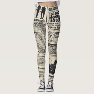 Legging Anúncios antigos em jornais alemães 1917