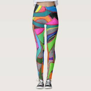 Legging Apanhar os olhos e chamar a atenção para o abstr