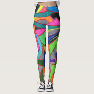 Legging Apanhar os olhos e chamar a atenção para o abstrat