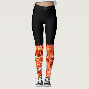 Legging Apenas a Tempo do outono - Folhas de Mapeamentos