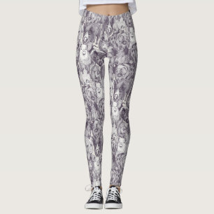 Legging apenas porcos amora forte branco