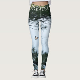 LEGGING APENAS RESPIRE CANELEIRAS DA IOGA DO