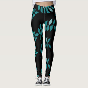 Legging Aqua e Travesseiro decorativo da selva tropical ne