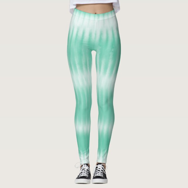Legging Aqua Green Tie Dye (Frente)