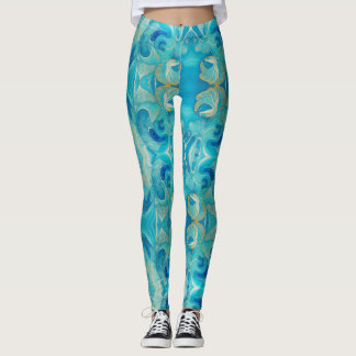 Legging Aqua Kasih Swirls