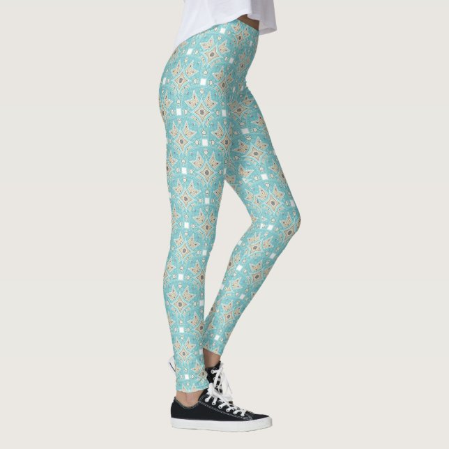 Legging Aqua Mandala Pattern (Direita)