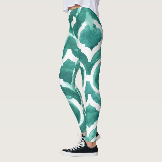 Legging Aquamarine Motif IV (Esquerda)