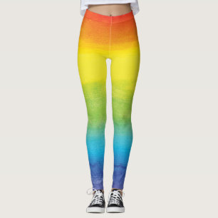 Legging Aquarela Arco-Íris Brito Brilhante Vibrante