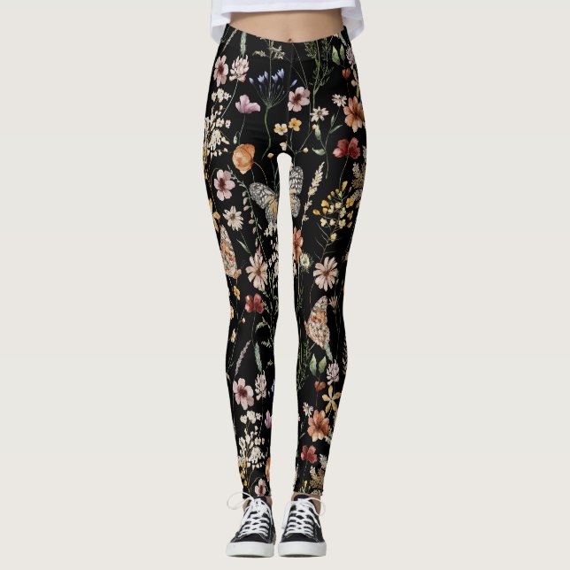 Legging Aquarela Boho Floral (Frente)