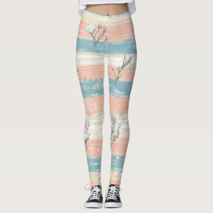Legging Aquarela Costas Coral & Ondas de Conchas (4)
