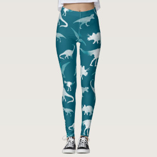 Legging Aquarela do Dinossauro: Padrão Têxtil