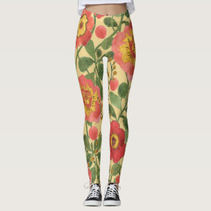 Legging Aquarela Floral Retroativa: Elegância do Eterno