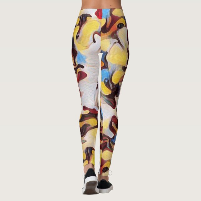 Legging Aquarelas Abstrato (Verso)