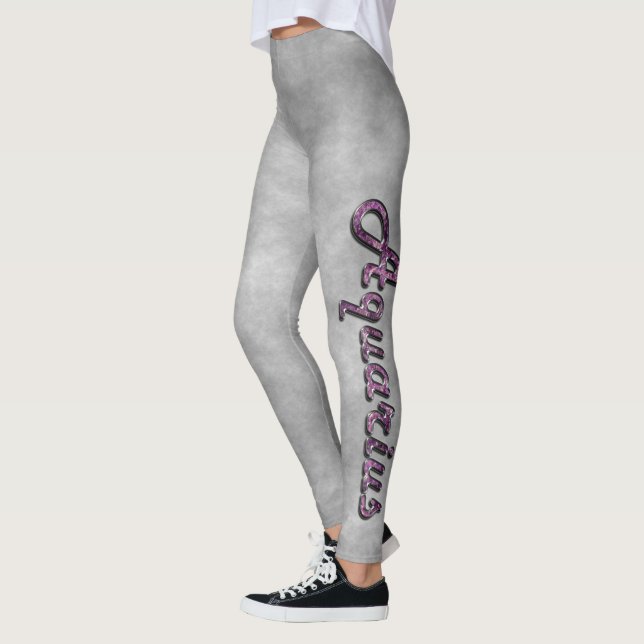 Legging Aquário em Ametist Gemstone (Esquerda)