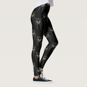 Legging Aranha - Bat Black e Bone White