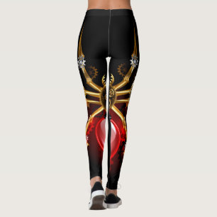 Legging Aranha-do-galo em preto