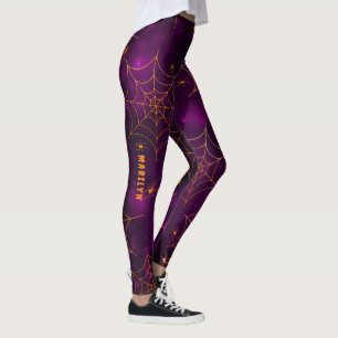 Legging Aranhas apimentadas Púrpura Laranja XS (0-2) a XL